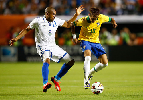 Palacios in action against Brazil